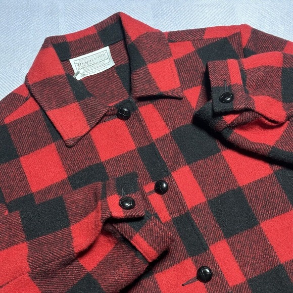 Vintage 70s 80s‎ Pendleton Wool Buffalo Plaid Button Shirt